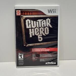 Guitar Hero 5 Nintendo Wii CIB Tested!